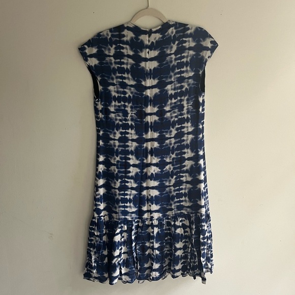 PROENZA SCHOULER Black Label Short Sleeve Tie Dye Dress Size 6 - Picture 9 of 11